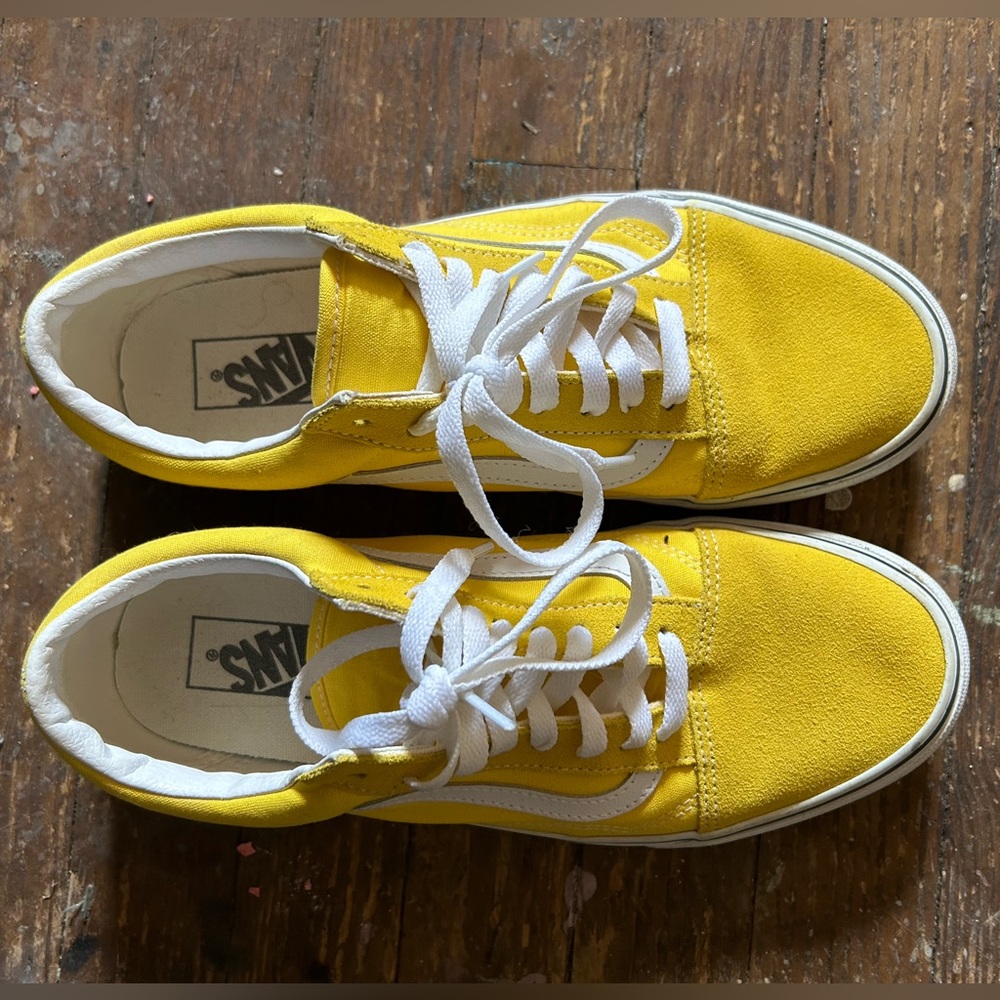 yellow vans 9.5